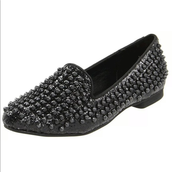 steve madden black flat shoes